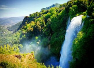 Itinerario da Arrone a Monteleone di Spoleto cascata marmore umbria italia moto