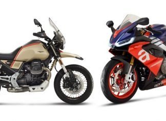 Moto Guzzi V85 TT Travel e Aprilia RS 660 Moto Guzzi V85 TT Travel e Aprilia RS 660