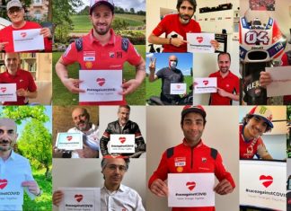 Covid19 Ducati raccoglie fondi per il Policlinico di Bologna #raceagainstCovid fundraising Ducati